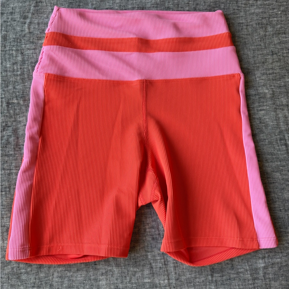 Beach Riot Samantha Rib Color-Block Shorts - Picture 3 of 5